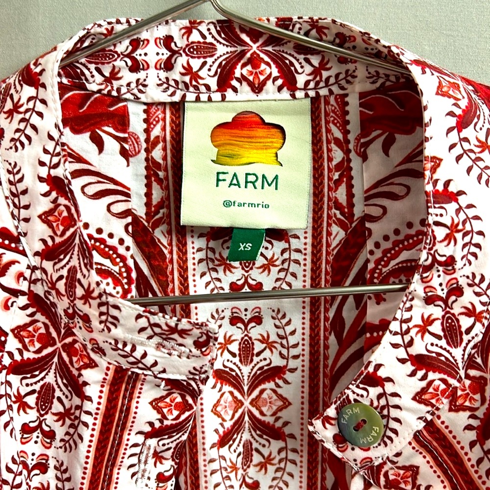 FARM RIO Tropical Cameo Romper size XS - Picture 2 of 8